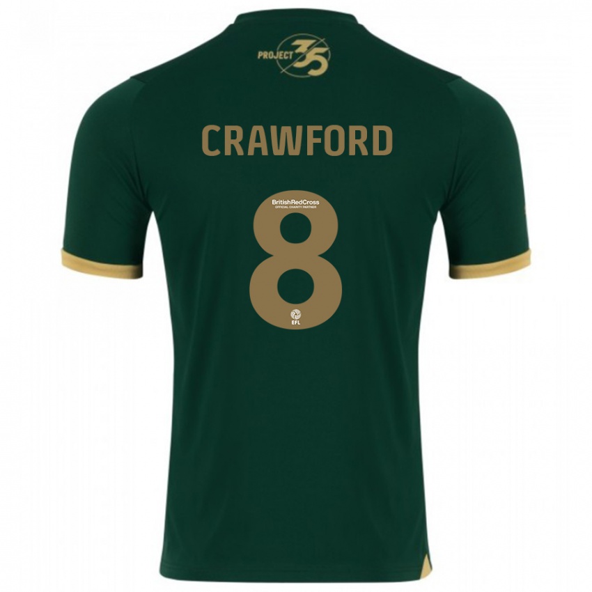 Criança Camisola Imy Crawford #8 Verde Principal 2023/24 Camisa Brasil