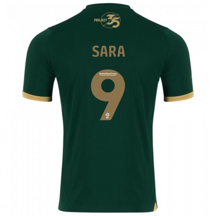 Criança Camisola Ellie Sara #9 Verde Principal 2023/24 Camisa Brasil