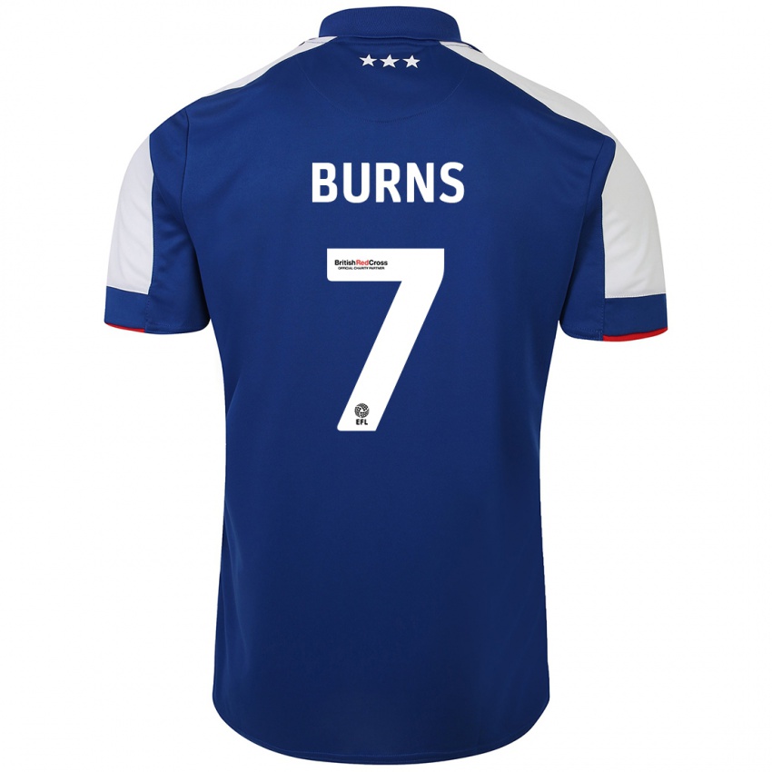 Criança Camisola Wes Burns #7 Azul Principal 2023/24 Camisa Brasil