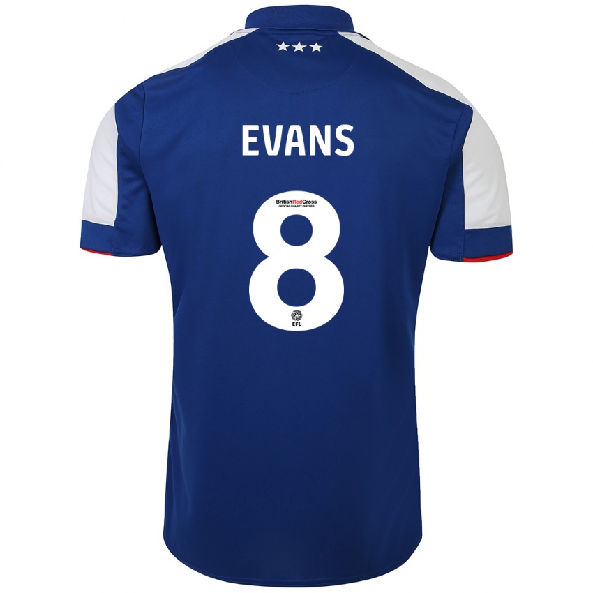 Criança Camisola Lee Evans #8 Azul Principal 2023/24 Camisa Brasil