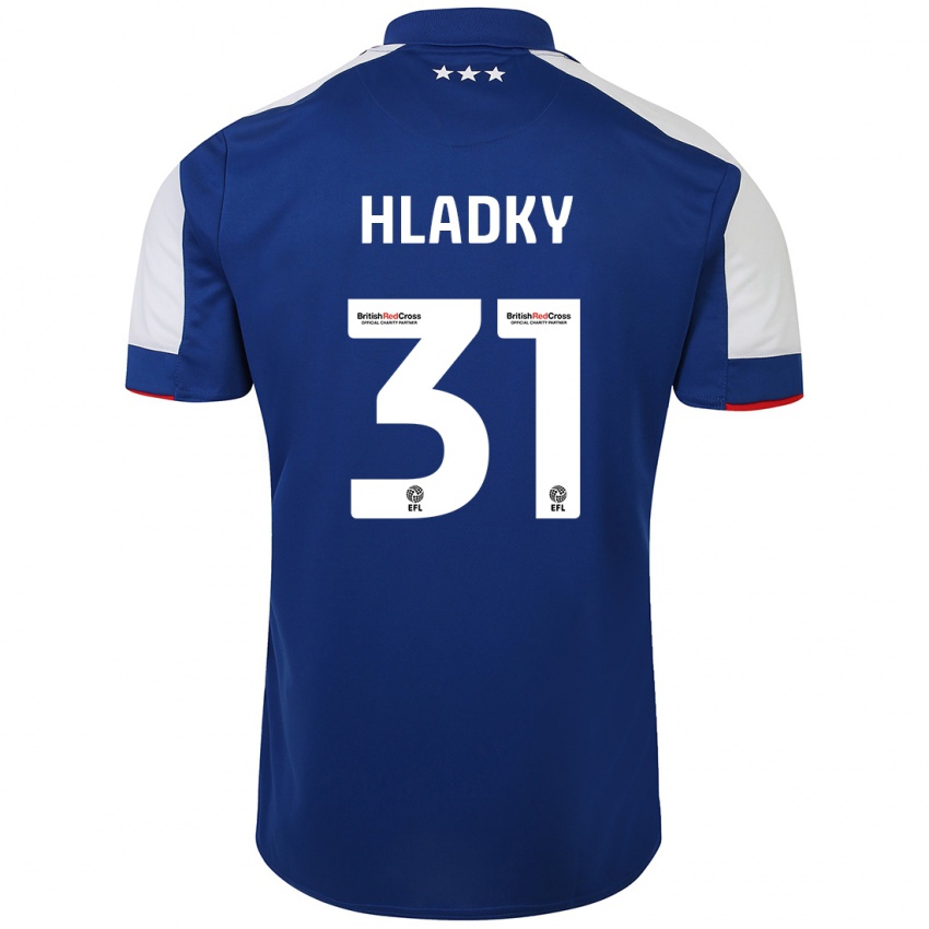 Criança Camisola Vaclav Hladky #31 Azul Principal 2023/24 Camisa Brasil