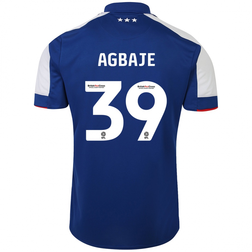 Criança Camisola Edwin Agbaje #39 Azul Principal 2023/24 Camisa Brasil