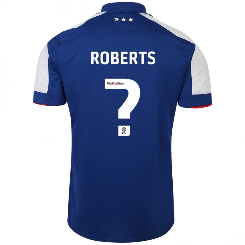 Criança Camisola Mathaeus Roberts #0 Azul Principal 2023/24 Camisa Brasil