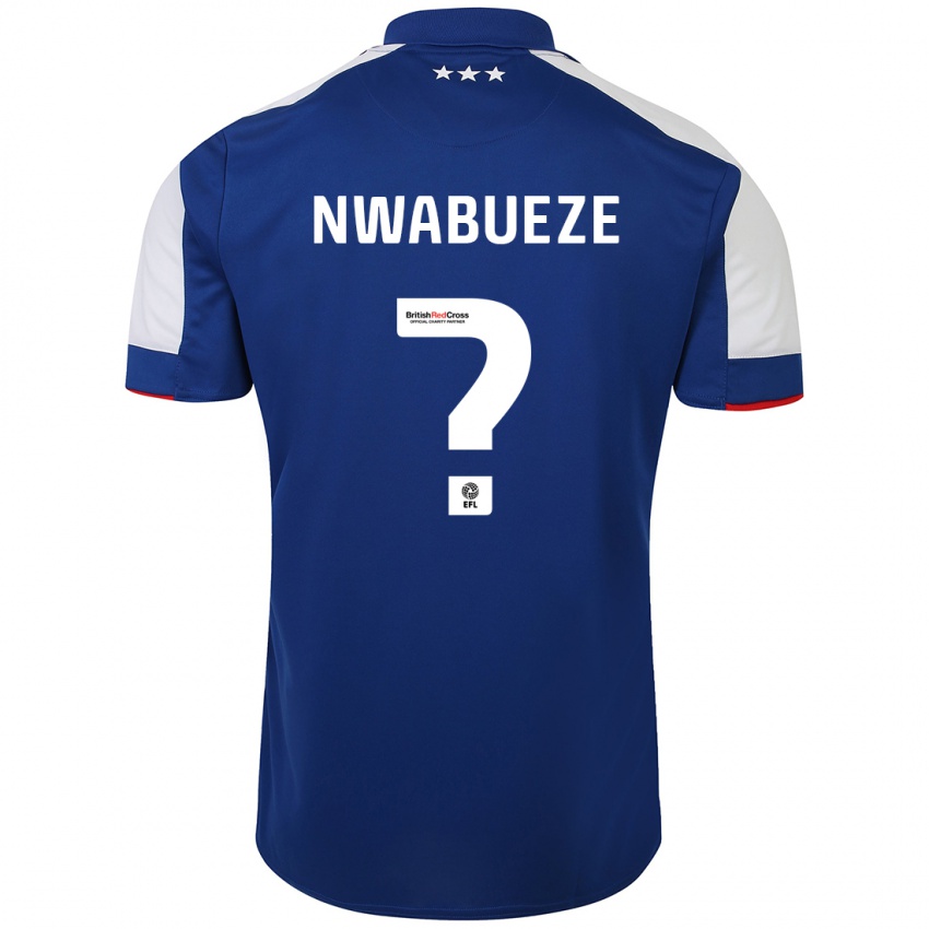 Criança Camisola Jesse Nwabueze #0 Azul Principal 2023/24 Camisa Brasil