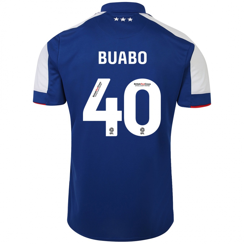 Criança Camisola Gerard Buabo #40 Azul Principal 2023/24 Camisa Brasil