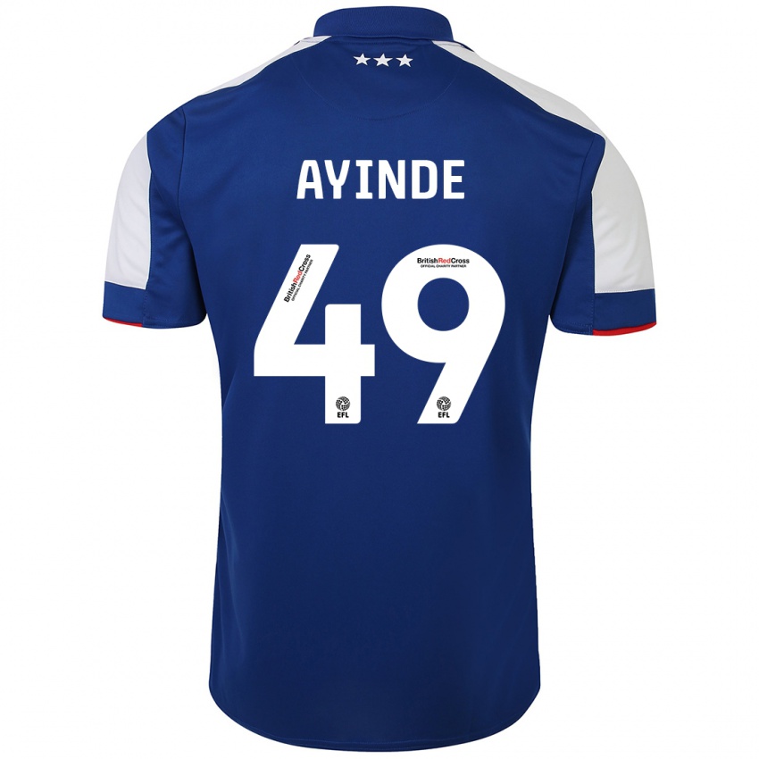 Criança Camisola Leon Ayinde #49 Azul Principal 2023/24 Camisa Brasil