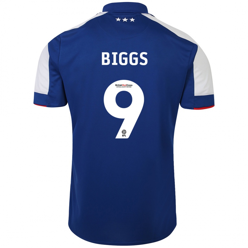 Criança Camisola Maddie Biggs #9 Azul Principal 2023/24 Camisa Brasil