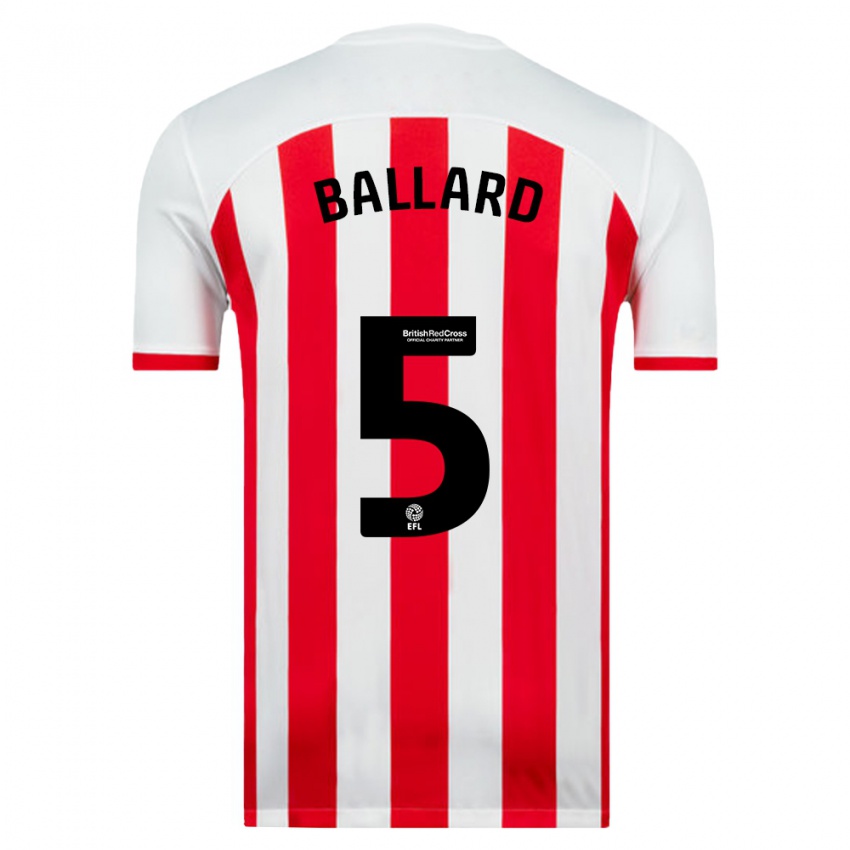 Criança Camisola Daniel Ballard #5 Branco Principal 2023/24 Camisa Brasil