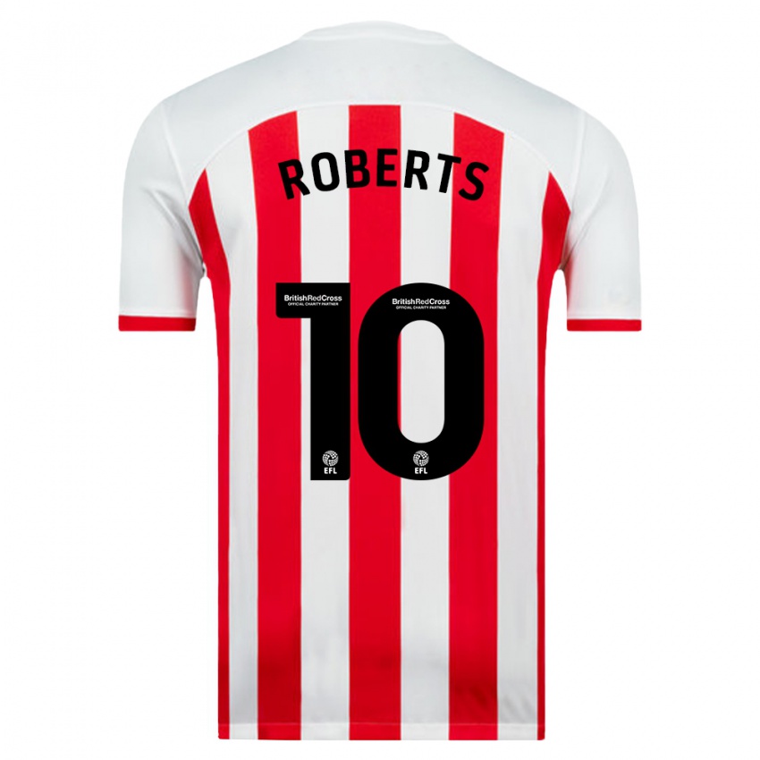 Criança Camisola Patrick Roberts #10 Branco Principal 2023/24 Camisa Brasil