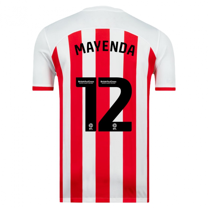 Criança Camisola Eliezer Mayenda #12 Branco Principal 2023/24 Camisa Brasil