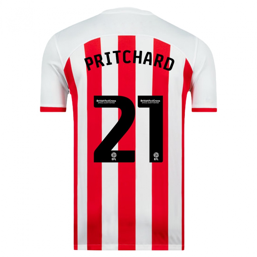 Criança Camisola Alex Pritchard #21 Branco Principal 2023/24 Camisa Brasil