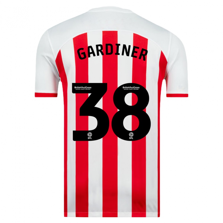 Criança Camisola Harry Gardiner #38 Branco Principal 2023/24 Camisa Brasil