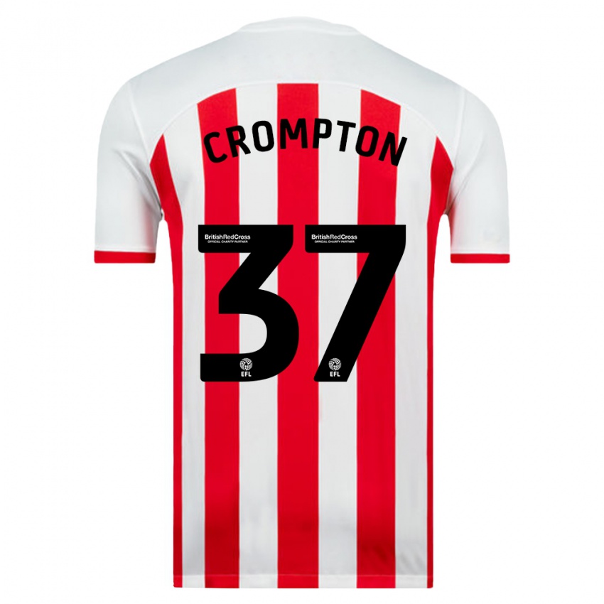 Criança Camisola Ben Crompton #37 Branco Principal 2023/24 Camisa Brasil