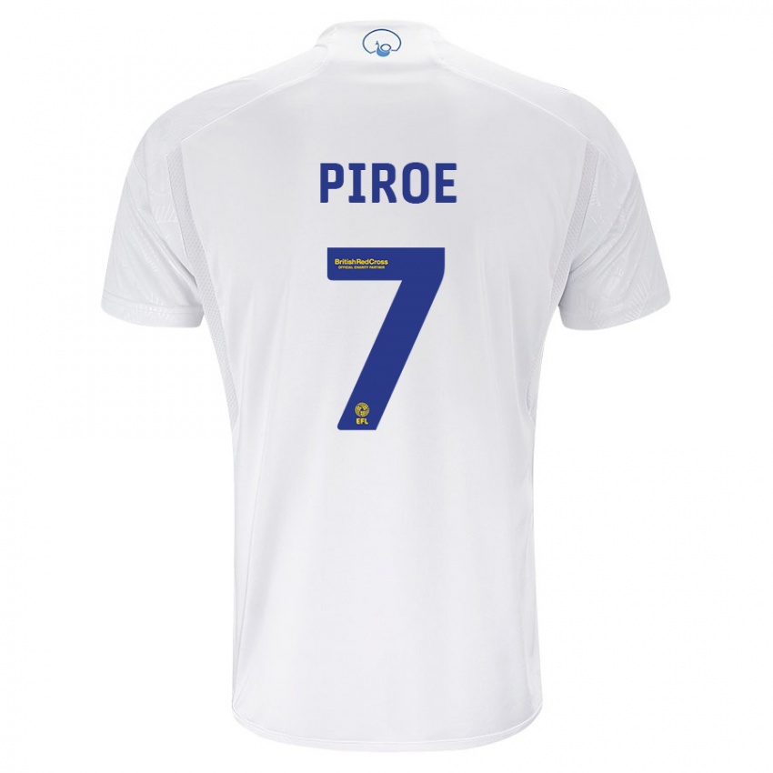 Criança Camisola Joël Piroe #7 Branco Principal 2023/24 Camisa Brasil