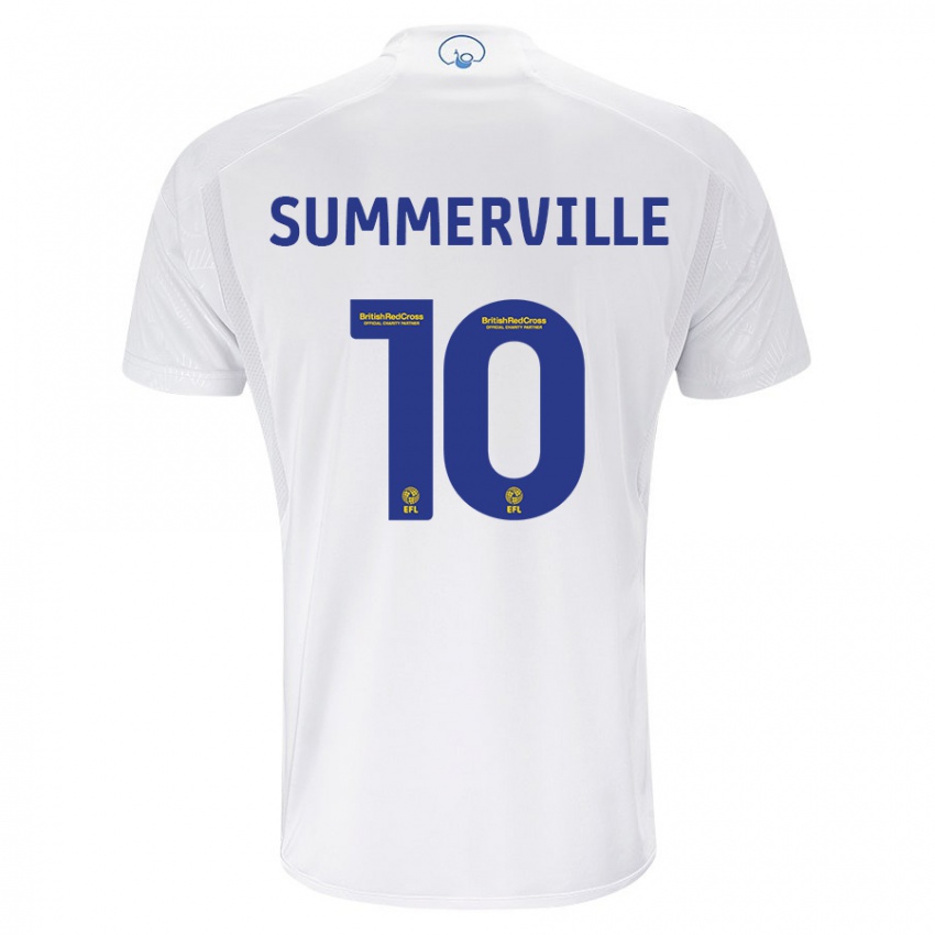 Criança Camisola Crysencio Summerville #10 Branco Principal 2023/24 Camisa Brasil