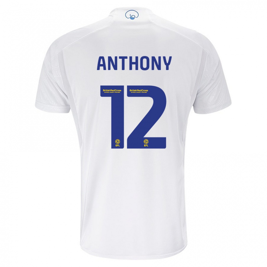 Criança Camisola Jaidon Anthony #12 Branco Principal 2023/24 Camisa Brasil