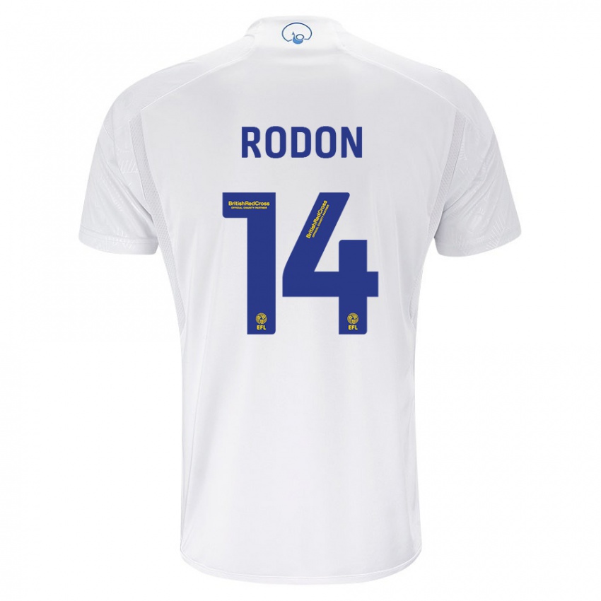 Criança Camisola Joe Rodon #14 Branco Principal 2023/24 Camisa Brasil