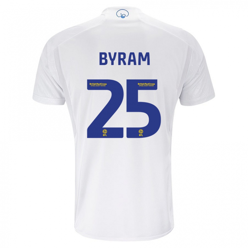 Criança Camisola Sam Byram #25 Branco Principal 2023/24 Camisa Brasil