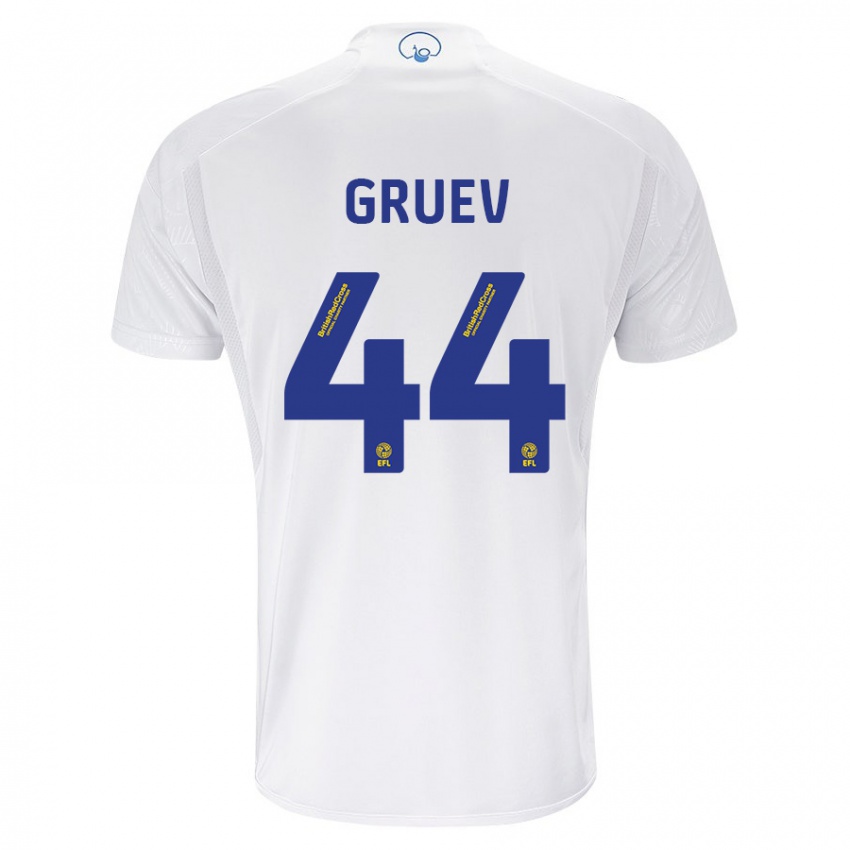 Criança Camisola Ilia Gruev #44 Branco Principal 2023/24 Camisa Brasil