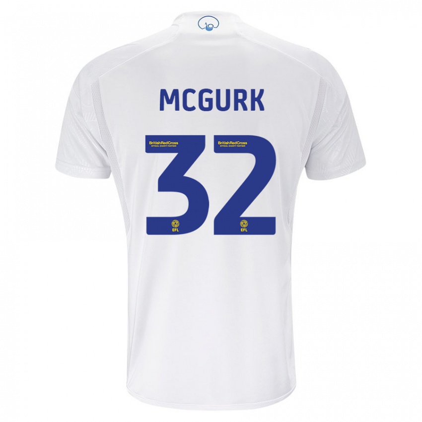 Criança Camisola Sean Mcgurk #32 Branco Principal 2023/24 Camisa Brasil