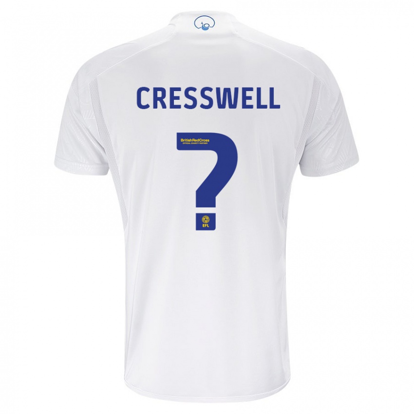 Criança Camisola Alfie Cresswell #0 Branco Principal 2023/24 Camisa Brasil