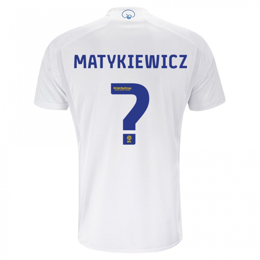 Criança Camisola Luke Matykiewicz #0 Branco Principal 2023/24 Camisa Brasil