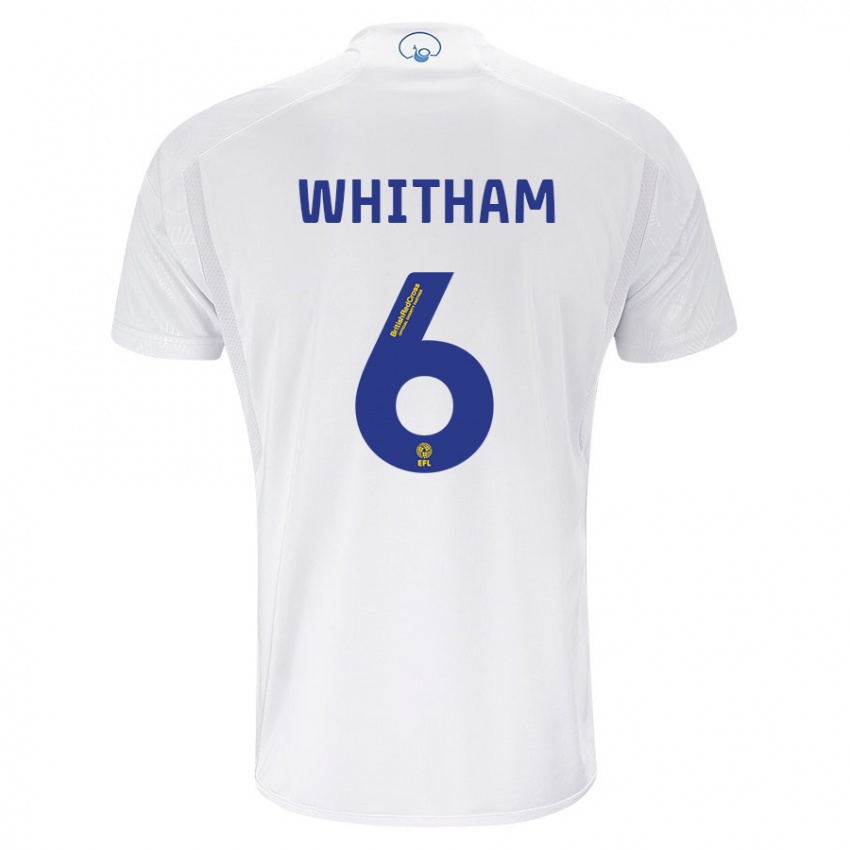 Criança Camisola Danielle Whitham #6 Branco Principal 2023/24 Camisa Brasil