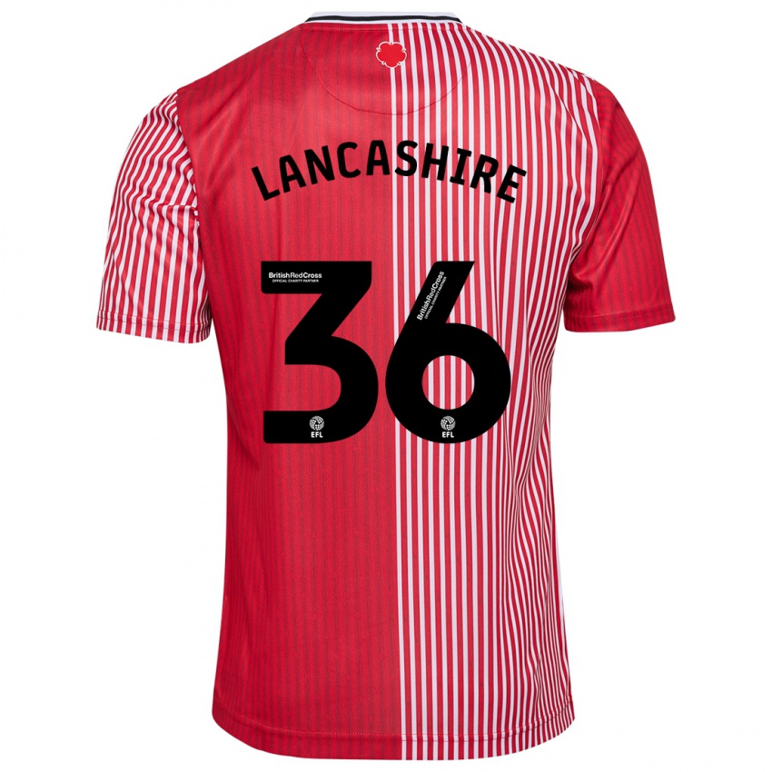 Criança Camisola Olly Lancashire #36 Vermelho Principal 2023/24 Camisa Brasil