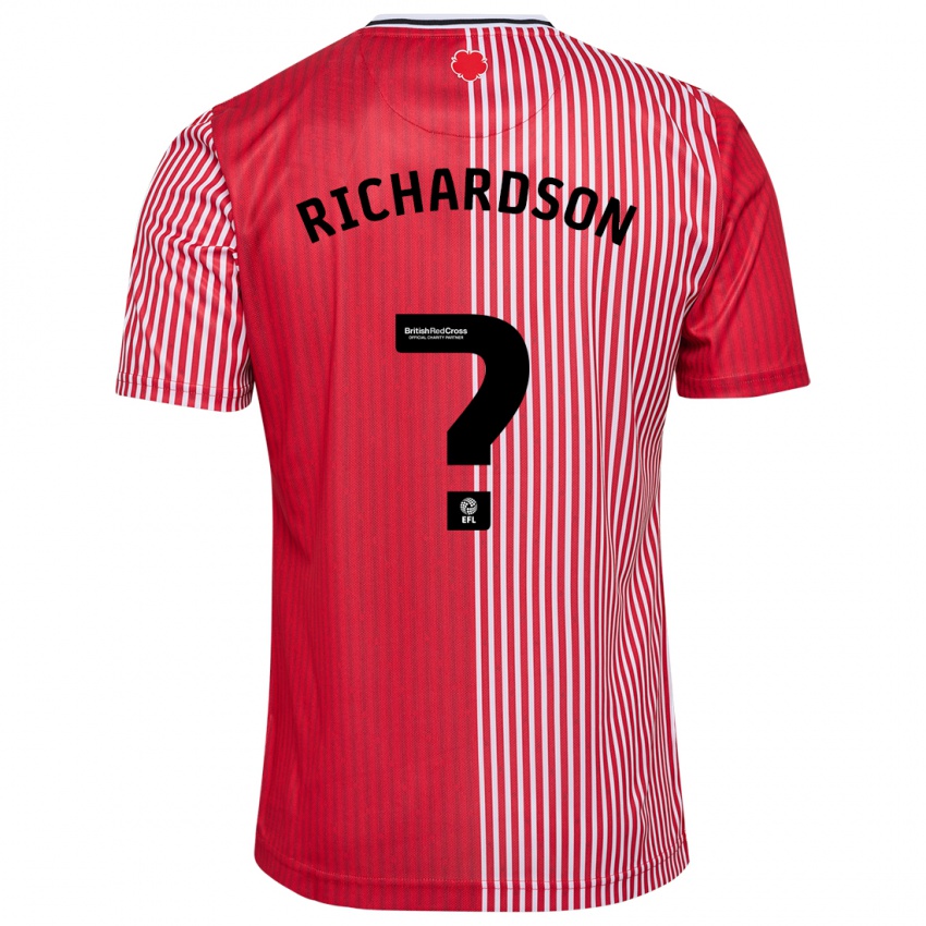 Criança Camisola Cale Richardson #0 Vermelho Principal 2023/24 Camisa Brasil