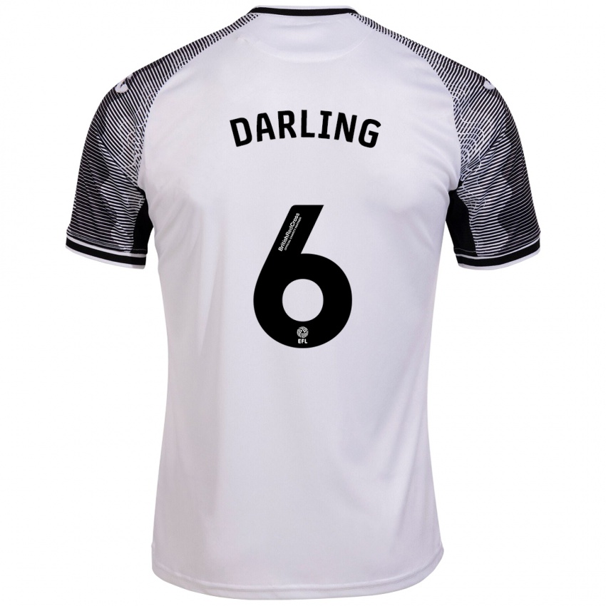 Criança Camisola Harry Darling #6 Branco Principal 2023/24 Camisa Brasil