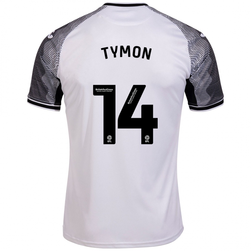 Criança Camisola Josh Tymon #14 Branco Principal 2023/24 Camisa Brasil