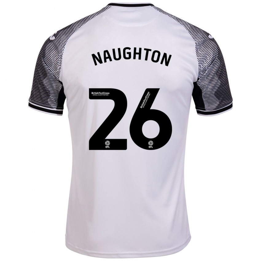 Criança Camisola Kyle Naughton #26 Branco Principal 2023/24 Camisa Brasil