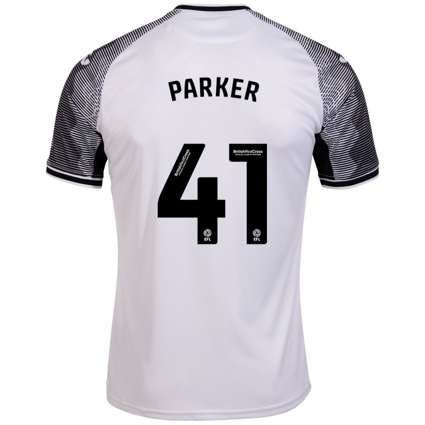 Criança Camisola Sam Parker #41 Branco Principal 2023/24 Camisa Brasil