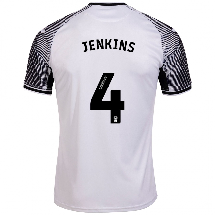 Criança Camisola Shaunna Jenkins #4 Branco Principal 2023/24 Camisa Brasil