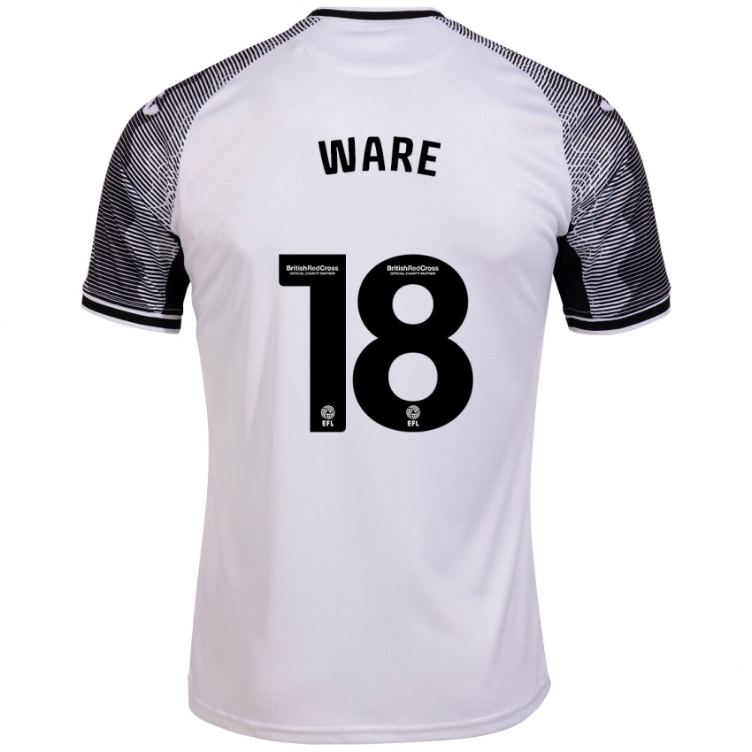 Criança Camisola Phoebe Ware #18 Branco Principal 2023/24 Camisa Brasil