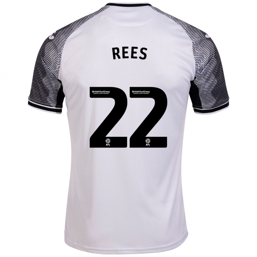 Criança Camisola Nia Rees #22 Branco Principal 2023/24 Camisa Brasil