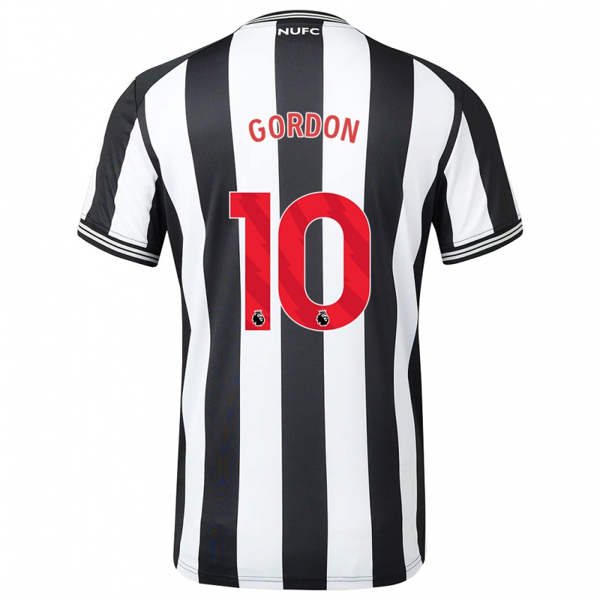 Criança Camisola Anthony Gordon #10 Preto Branco Principal 2023/24 Camisa Brasil