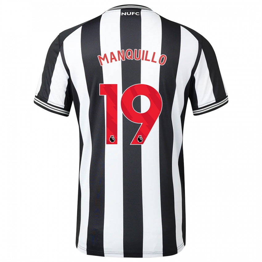 Criança Camisola Javier Manquillo #19 Preto Branco Principal 2023/24 Camisa Brasil