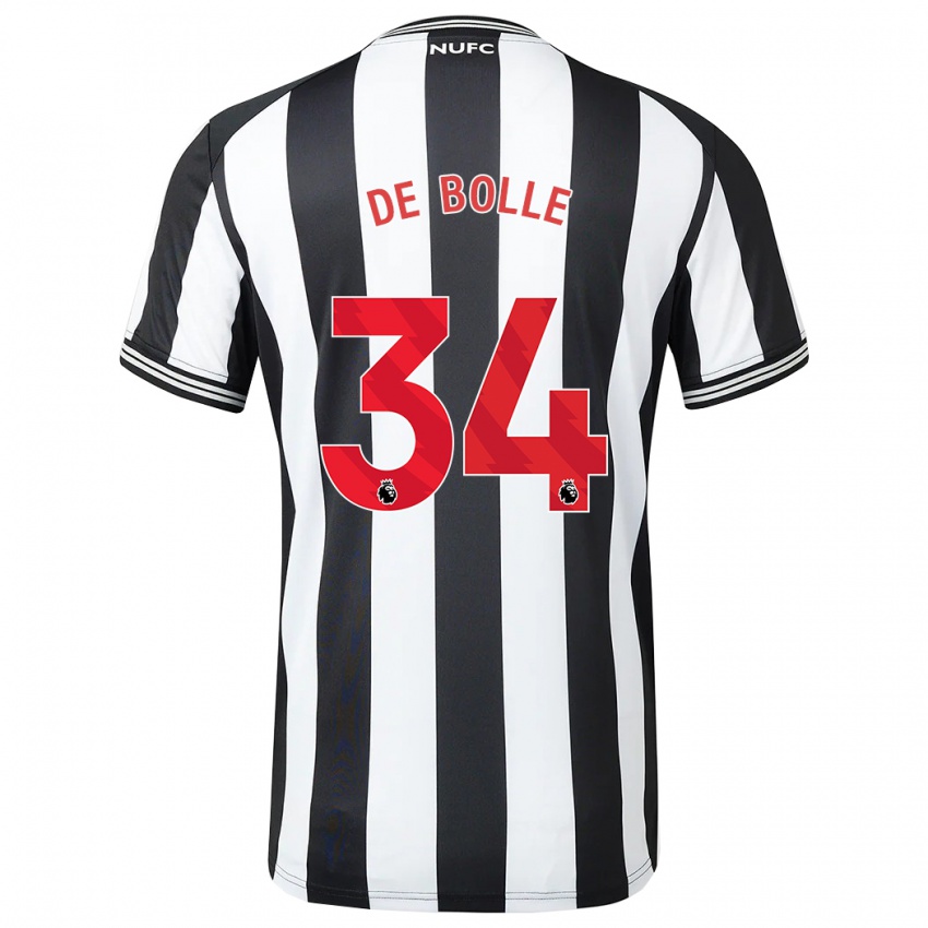 Criança Camisola Lucas De Bolle #34 Preto Branco Principal 2023/24 Camisa Brasil