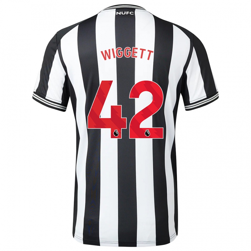 Criança Camisola Charlie Wiggett #42 Preto Branco Principal 2023/24 Camisa Brasil