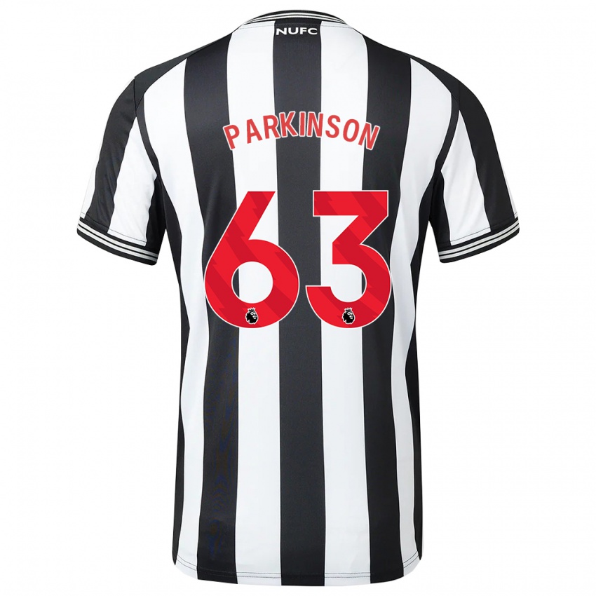 Criança Camisola Ben Parkinson #63 Preto Branco Principal 2023/24 Camisa Brasil