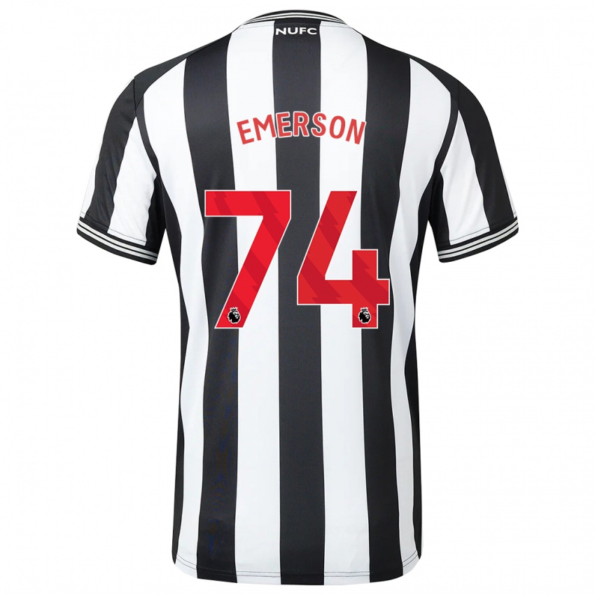 Criança Camisola Johnny Emerson #74 Preto Branco Principal 2023/24 Camisa Brasil