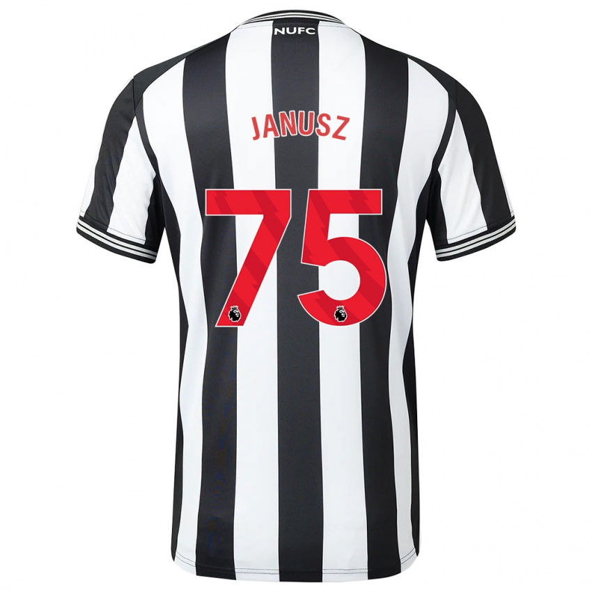 Criança Camisola Adrian Janusz #75 Preto Branco Principal 2023/24 Camisa Brasil