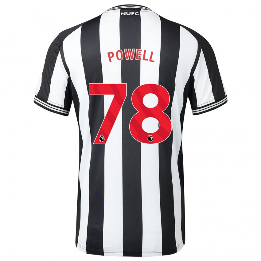 Criança Camisola Harry Powell #78 Preto Branco Principal 2023/24 Camisa Brasil