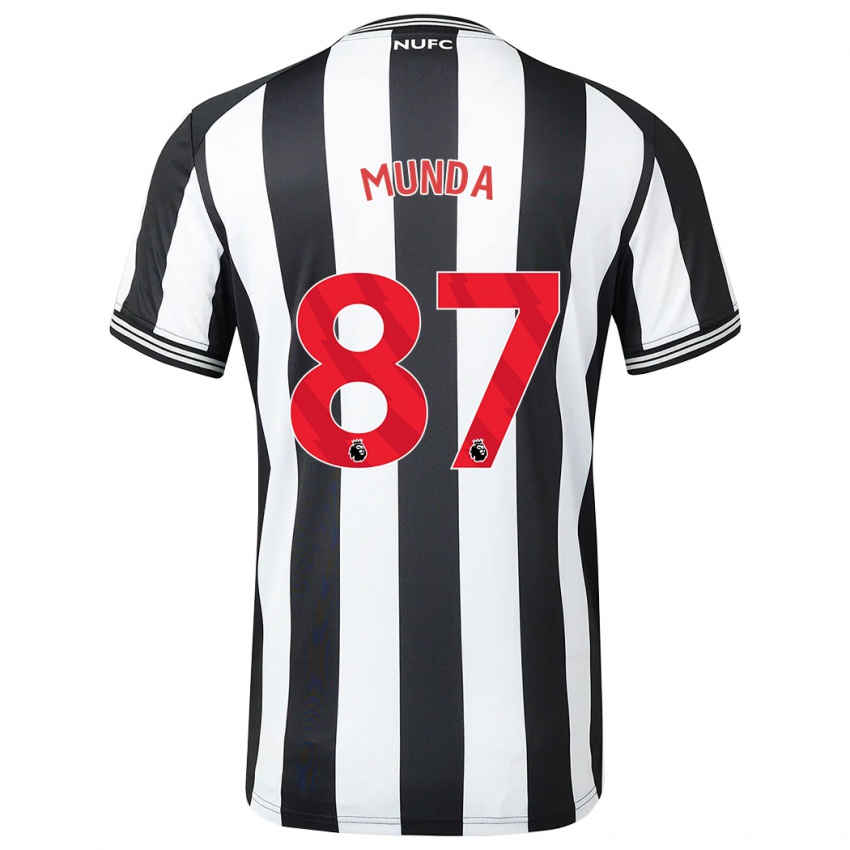 Criança Camisola Anthony Munda #87 Preto Branco Principal 2023/24 Camisa Brasil