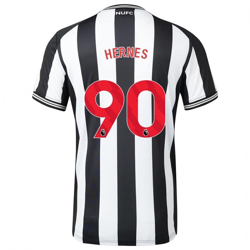 Criança Camisola Travis Hernes #90 Preto Branco Principal 2023/24 Camisa Brasil