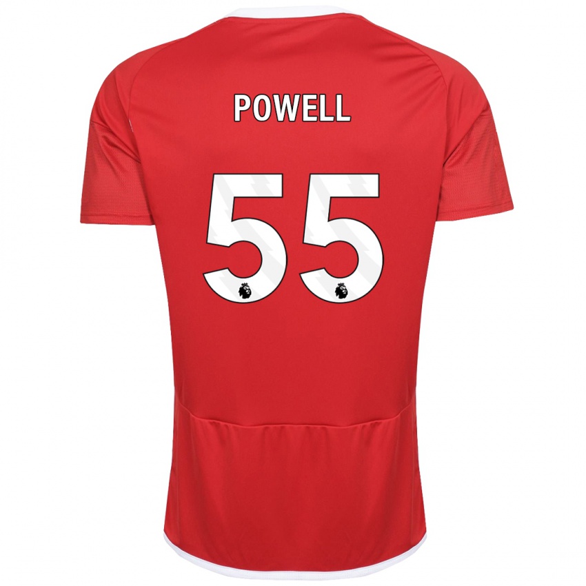 Criança Camisola Josh Powell #55 Vermelho Principal 2023/24 Camisa Brasil