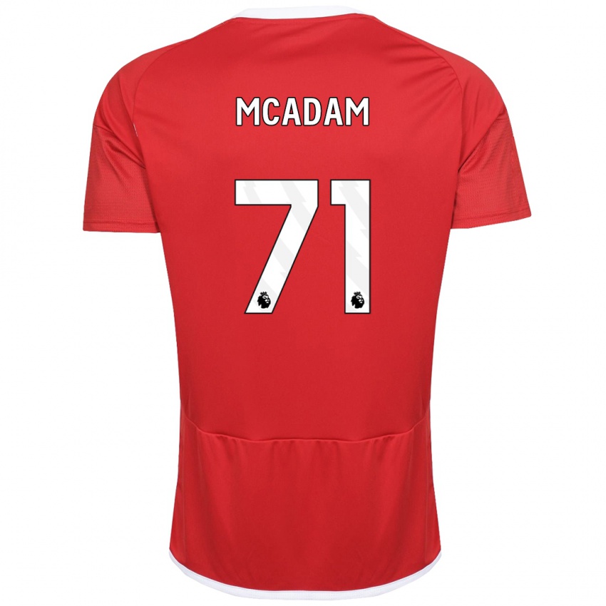 Criança Camisola Kyle Mcadam #71 Vermelho Principal 2023/24 Camisa Brasil