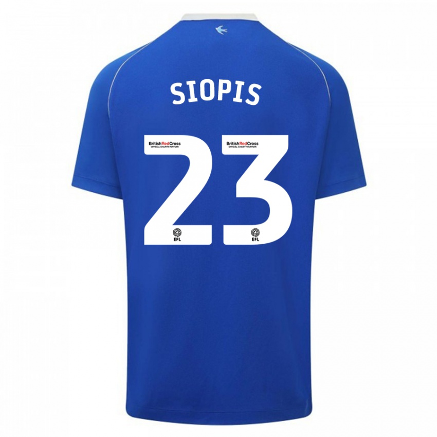 Criança Camisola Manolis Siopis #23 Azul Principal 2023/24 Camisa Brasil