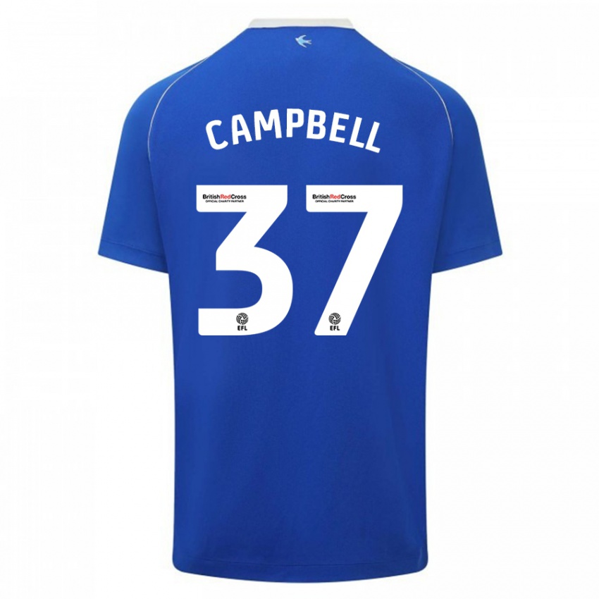 Criança Camisola Vontae Daley-Campbell #37 Azul Principal 2023/24 Camisa Brasil